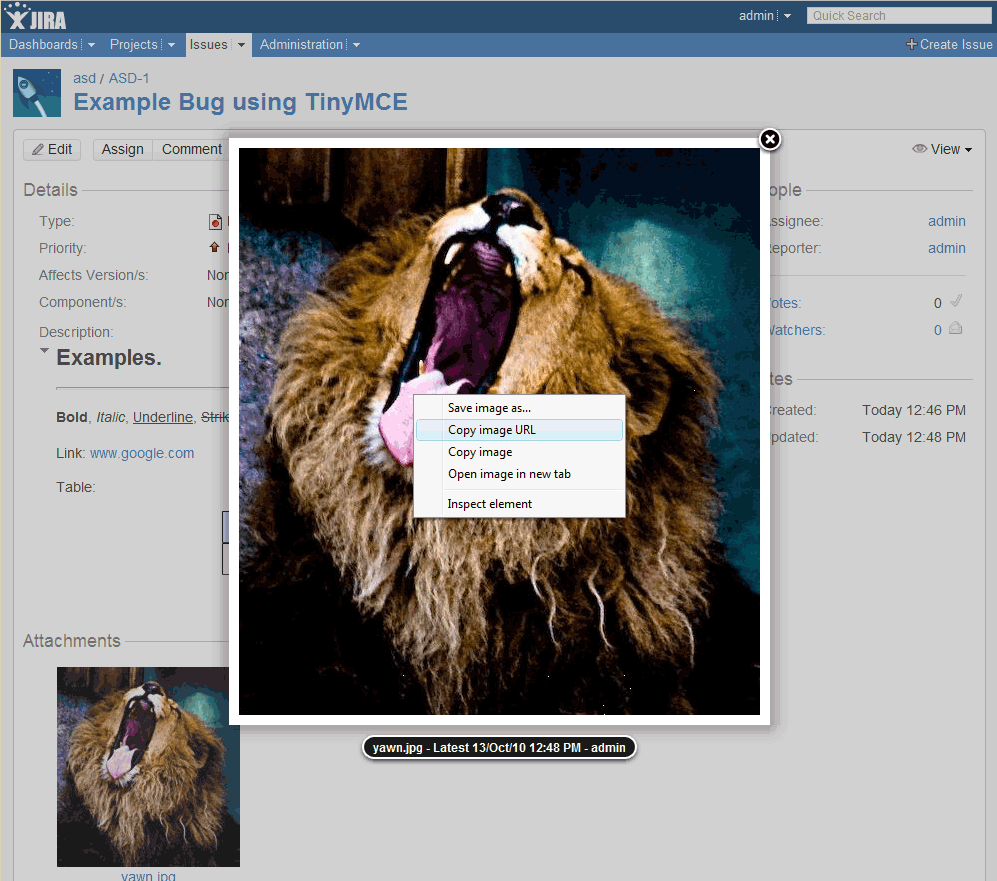 Noting Image URL